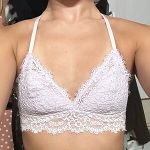Lace Bralette in Periwinkle